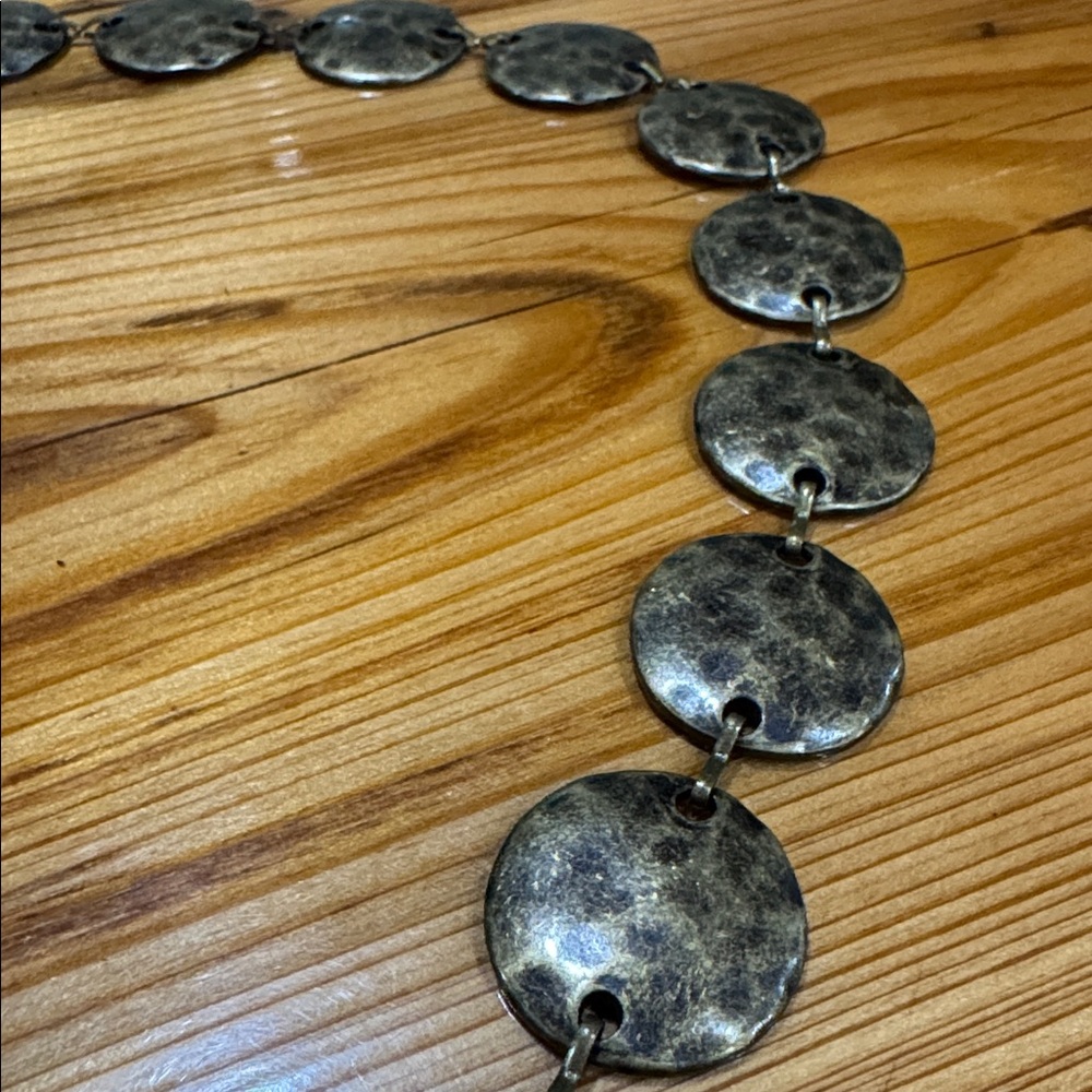Antique gold Disc chain belt - Picture 3 of 3